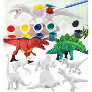 Jouets d'apprentissage STEM pour enfants, artisanat dino doodling, bricolage de <span class=keywords><strong>peinture</strong></span> de <span class=keywords><strong>couleur</strong></span>, 12 pièces, jouet de simulation de dinosaure pour garçon et fille - Product Image 3