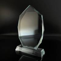 Trophée en verre cristal gravé gratuitement, cadeau de retraite pour employé, plaque de remerciement, plaque de remise de diplôme, récompense en acrylique