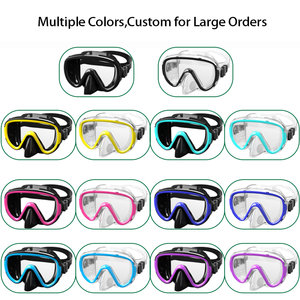 Neue Tauchausrüstung Tauchermaske Silikon Großer Rahmen Gehärtetes Glas oder PC-Linse Taucherbrille Schwimmausrüstung für Erwachsene - Product Image 5