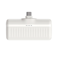 Vente en gros de chargeurs portables sans fil de type C ABS mini 5000 mAh 22,5 W à charge rapide, chargeur de voyage universel à charge rapide