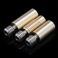 3DSWAY Pièces d'imprimante 3D : Bouchon thermique bimétallique en alliage de titane et laiton, entièrement métallique, avec filetage M6, pour E3D V6 Hotend Ender 3