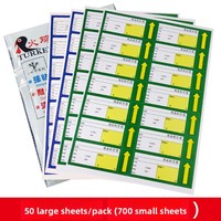 Étiquettes de prix pour supermarché, papier couché de marque turque imprimable A4, usage industriel, médicaments, préservatifs, 100x40mm, bleu