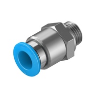 Nouveau connecteur de ligne d'air droit d'origine QS-G1/8-8 186098, filetage mâle G1/8 vers tube de 8 mm pour l'automatisation PLC