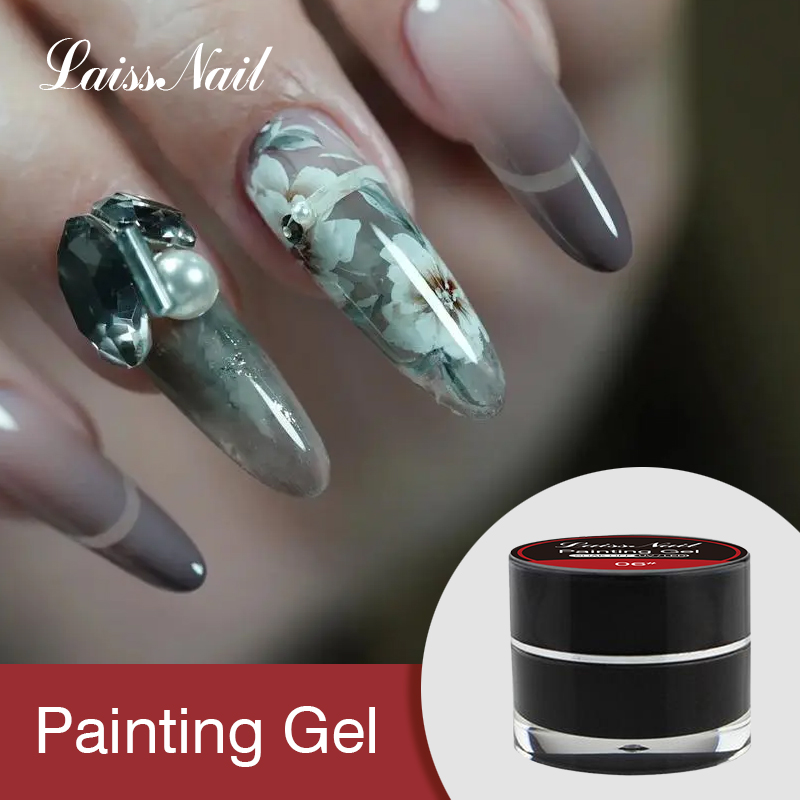 Laissnail Non-Toxic Painting Gel Professional Nail Painting Gel High Quality UV Nail Art Drawing Paint Gel