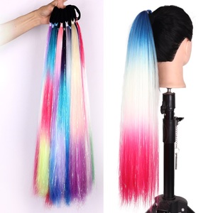AliLeader - Extensiones de Cabello Sintético de Cola de Caballo de 24 Pulgadas, Cola de Caballo Postiza Larga y Lisa, Cola de Caballo Falsa, Postizo - Product Image 1