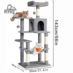 Grande casa per gatti in lana classica casa di lusso per gatti in lana classica per gatti all'aperto, robusta e resistente all'usura torre per gatti - Product Image 3