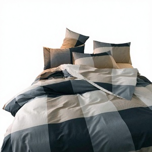 MiLe Tüy Yorgan Nevresim Takımı Tek Kişilik Dokuma %100 Polyester Geometrik Desenli <span class=keywords><strong>2</strong></span> Parça Nevresim Takımı Yeni - Product Image 2