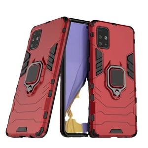 Pour Samsung Galaxy A51 A52 5G, étui de téléphone magnétique pour voiture avec béquille et anneau, anti-chute, TPU + PC, protection contre les chocs, coque intégrale - Product Image 3