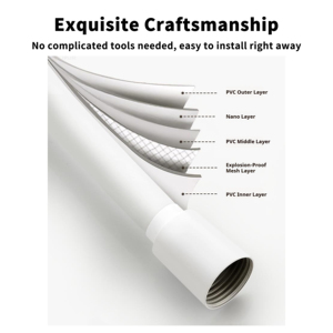 YITE Premium Ultra suave 1,5 M 2M 59 pulgadas RV PVC Flex manguera de extensión inserto de latón cabezal de <span class=keywords><strong>ducha</strong></span> de mano para Baño - Product Image 3