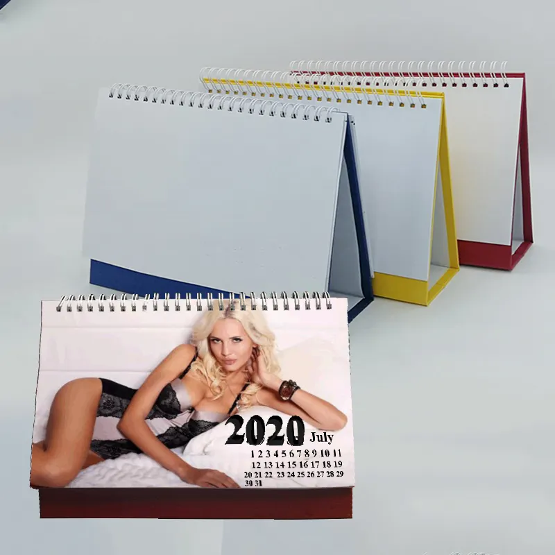 8 дюймов сублимационный чистый 2020 бумажный Настольный календарь для термопечати