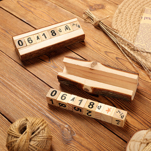 Calendrier en bois Mystique Arts, affichage de la date, décoration de bureau, cadeau pour la maison ou le bureau - Product Image 4