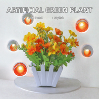 Fleurs artificielles en gros, plantes artificielles en pot, bonsaïs réalistes en plastique, décorations d'intérieur et d'extérieur pour Halloween