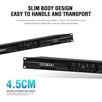 Amplificateur de puissance numérique professionnel D400 4 canaux classe D 4x600W 1U, pontage 2000W pour enceintes de scène