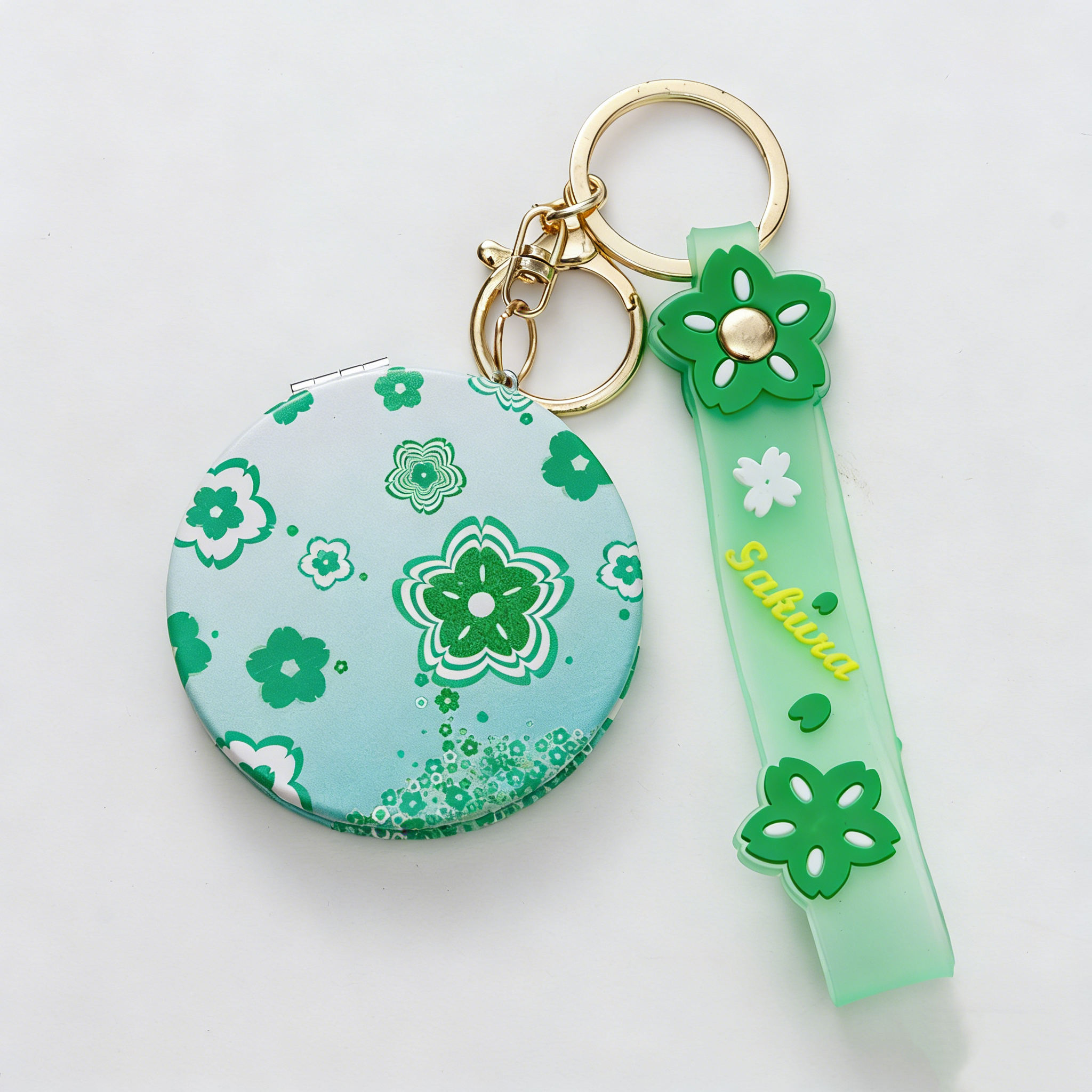 Green with keychain