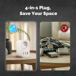 ปลั๊กไฟอัจฉริยะ TY-EU-type-C Tuya Smart WiFi EU  16A พร้อมระบบตรวจสอบพลังงานและตั้งเวลา  แบบ EU - Product Image 2