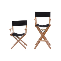 Chaise de Réalisateur Pliante en Bois Portable, Chaise de Maquillage pour Camping en Plein Air, Chaise Pliable en Toile Durable, Vente en Gros