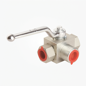 Válvula de Bola Hidráulica de Alta Presión de Tres Vías KHB 3K de Acero Inoxidable de Pasaje Completo para Sistema Hidráulico - Product Image 1