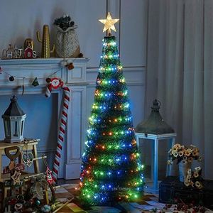 Árbol de Navidad Mágico Creativo de 4 pies/5 pies/6 pies con Control por Aplicación Bluetooth e Inducción Infrarroja, Árbol de Navidad Plegable - Product Image 2