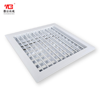 Système de ventilation le plus vendu, grilles de transfert d'air de porte en plastique ABS de haute qualité - Léger, à poser pour usage industriel