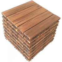 Dalles de terrasse emboîtables WPC 30x30 cm en composite bois-plastique pour extérieur, jardin et patio – Idéales pour le bricolage