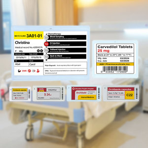 Smart Healthcare Solution Low Power E Ink Patient Room Door Signs Wireless Update Electronic <b>Shelf</b> Label Hospital Digitalization - Product Image 1