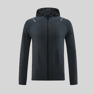 Giacca Antivento da <span class=keywords><strong>Uomo</strong></span> per Allenamento ad Asciugatura Rapida in Spandex e Poliestere Giacca da Palestra per Corsa e Allenamento all'Aperto con Zip - Product Image 5