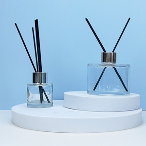 ขวดแก้วเปล่าสำหรับน้ำมันหอมระเหยแบบกระจายกลิ่น ขนาด 100 มล. 120 มล. 150 มล. 200 มล. ทรงกระบอก คอขวดแบบจีบ ทรงแบน ทรงกลม ทรงเหลี่ยม - Product Image 3