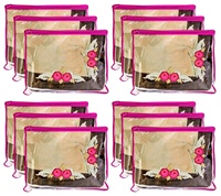 Ensemble de 24 pièces de couverture de saree d'emballage unique stockage de saree de haute qualité