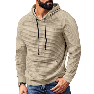 Sudadera con Capucha Estilo Americano para Hombre, con Bolsillo, Diseño Jacquard Informal para Uso Casual - Product Image 3