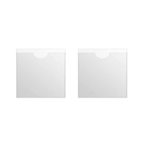 Porta Tarjetas de Crédito Cuadrado Horizontal Transparente de PVC de 4 Pulgadas con Logotipo Personalizado Autoadhesivo para Parabrisas de Coche - Product Image 1