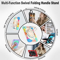 Étui de protection robuste antichoc pour tablette, coque en PC rigide et silicone avec support rotatif pour iPad 10.2 9e, 8e, 7e génération