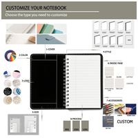 Agenda Personalizada A5 con Impresión, Cubierta Magnética, Diario sin Fecha, Cuaderno para Oficina, Escuela, Regalo