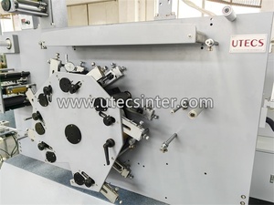 UGS62 6 Plus 2 Focus Double Side Automatic Garment Label Flexo Printing Machine, Wash Care Polyester Satin <strong>Flexographic</strong> <strong>Printer</strong> - Product Image 5