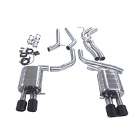 Système d'échappement électrique Valvetronic Catback pour Audi S5 B8 4.2L 2008-2012 avec commande à distance des soupapes et embouts quadruples de luxe offerts
