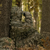 Ensemble de camouflage 3D pour la photographie en extérieur, l'observation des oiseaux et la chasse : veste et pantalon en polyester anti-UV, détection par infrarouge.