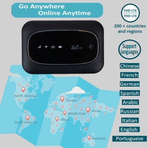 Routeur WiFi portable MiFi 4G LTE CAT4 150M débloqué, le plus rapide (B25, <span class=keywords><strong>B26</strong></span>, B28, B66, B71), avec pare-feu et carte SIM, idéal SOHO, batterie 2000mAh - Product Image 4