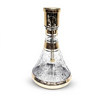 Chichas égyptiennes de luxe laquées Farida en laiton massif, trois niveaux (Triple Warda), mini, profondes, entièrement gravées à la main, ensemble complet haut de gamme pour fumer