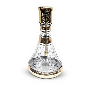 Luxury Lacquer Egyptian Hookahs Farida Solid Brass Three Levels (Triple Warda) <b>Mini</b> Deep Hand Engraved Top Smoking Efficiency - Product Image 4