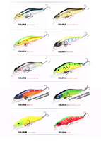 TG 80mm 8.5g Leurre Artificiel Flottant Minnow à Aimant pour la Pêche au Bar et au Brochet