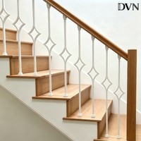 DVN Balustrades en fer forgé pour intérieur, décoration de maison, garde-corps de balcon, balustres d'escalier, résistantes à la rouille