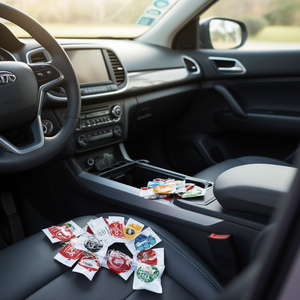 Désodorisant de voiture moderne en plastique de qualité supérieure, marque blanche, DEO1-A, pour intérieur, parfum longue durée, installation facile, clip de ventilation - Product Image 3