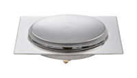 Grille de drain carrée personnalisable en acier inoxydable 304 de 4 pouces, facile à nettoyer, pour cuisine et salle de bain
