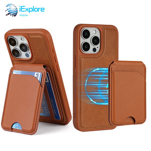 iExplore N52 Supporto Magnetico per Telefono con Portafoglio, Rotazione a 360°, Custodia in PU con 10 Slot per Carte, Compatibile con <span class=keywords><strong>iPhone</strong></span> 17 Pro Max - Product Image 3