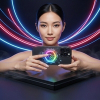 Support magnétique pour téléphone avec refroidissement RGB pour streaming mobile et jeux