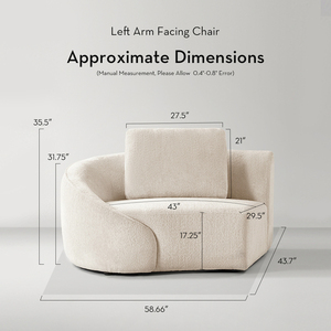 Canapé d'angle de luxe Irene, ensemble de canapés contemporains, meubles, salon moderne, ensemble de canapés incurvés - Product Image 6