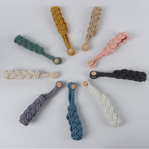 Nouveau <span class=keywords><strong>rideau</strong></span> en corde de coton et de lin tressé minimaliste, vente en gros transfrontalière, sans perforation, sans installation, moderne et simple - Product Image 4