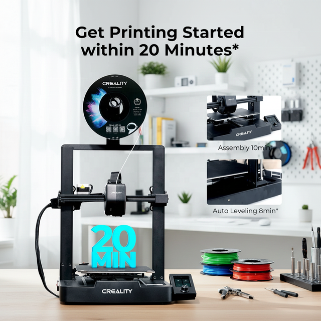 Ender 3 V3 SE 3D Printer, 250mm/s CR Touch Auto Leveling FDM 3D Printer with Sprite Direct Extruder