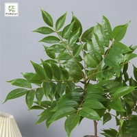 Künstliche echte Berührung Nandina Domestica verlässt Pflanzen und Grün für Hochzeits feier Home Tisch dekoration