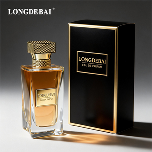 Botella de Perfume Ecológica de Vidrio Transparente de 100 ml con Pulverizador y Caja de Empaque - Product Image 1