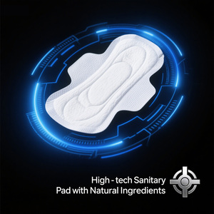 Serviettes hygiéniques en gros OEM 100% coton naturel ultra-minces avec ailettes respirantes, taille personnalisée 245mm, marque privée - Product Image 5